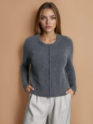 Sinsay - Sweter na zamek - szary