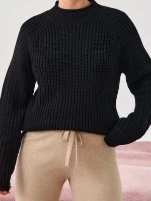 Sinsay - Sweter o grubym splocie - czarny