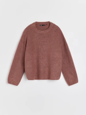 Sinsay - Sweter oversize z wełną - pomarańczowy