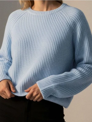 Sinsay - Sweter w paski - błękitny