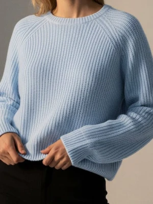 Sinsay - Sweter w paski - błękitny