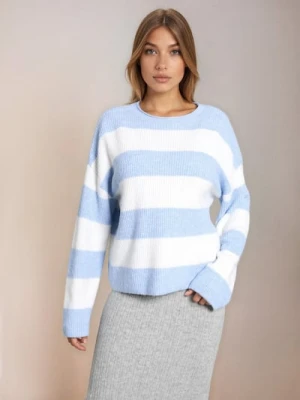 Zdjęcie produktu Sinsay - Sweter w paski - błękitny