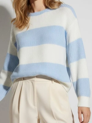 Sinsay - Sweter w paski - błękitny