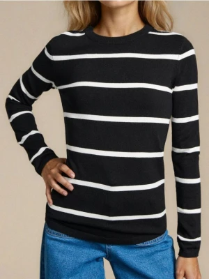 Sinsay - Sweter w paski - czarny