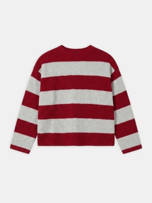 Sinsay - Sweter w paski - czerwony