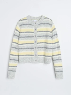 Sinsay - Sweter w paski - szary