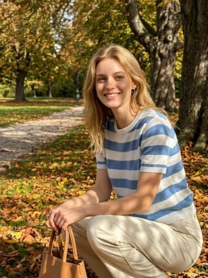 Sinsay - Sweter w paski z wiskozą - niebieski