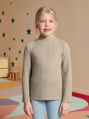 Sinsay - Sweter w prążki - beżowy