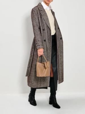 Sinsay - Sweter w prążki - kremowy