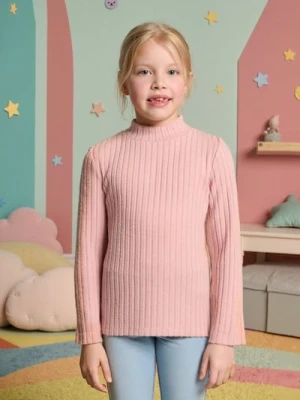 Sinsay - Sweter w prążki - różowy