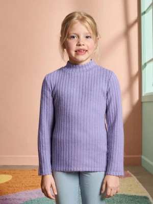 Sinsay - Sweter w prążki - różowy