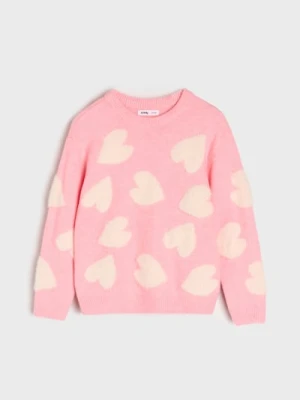 Sinsay - Sweter w serca - wielobarwny