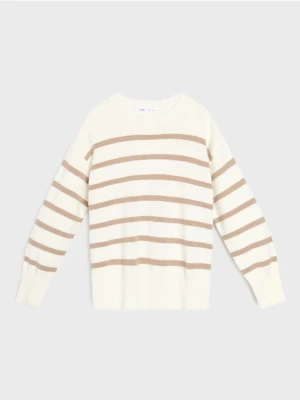 Sinsay - Sweter z akrylu w paski - granatowy