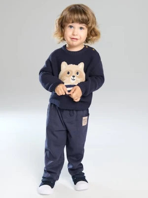 Sinsay - Sweter z aplikacją szopa - granatowy