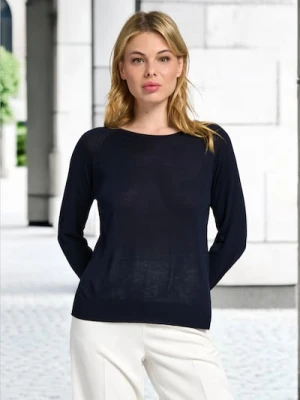 Sinsay - Sweter z długim rękawem - granatowy