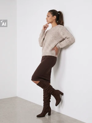 Sinsay - Sweter z domieszką wełny - brązowy