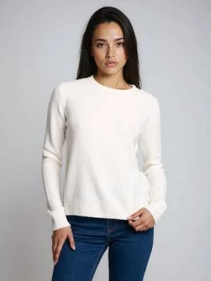 Sinsay - Sweter z domieszką wełny - kremowy