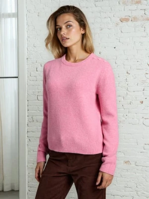 Sinsay - Sweter z domieszką wełny - różowy