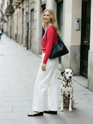 Sinsay - Sweter z domieszką wiskozy - różowy