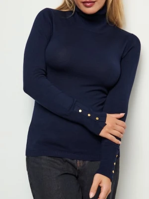 Zdjęcie produktu Sinsay - Sweter z golfem - granatowy