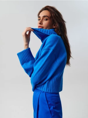 Sinsay - Sweter z golfem - niebieski