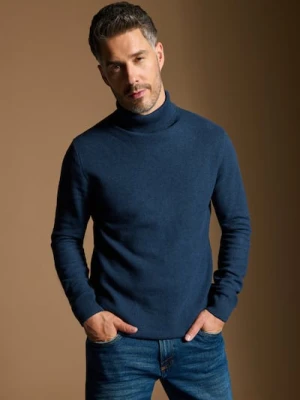 Sinsay - Sweter z golfem - niebieski