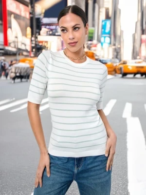 Sinsay - Sweter z krótkim rękawem - zielony