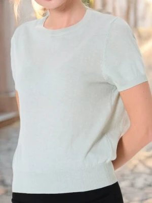 Sinsay - Sweter z krótkim rękawem - zielony