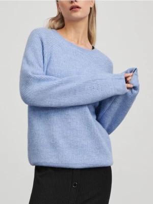 Sinsay - Sweter z miękkiej dzianiny - błękitny