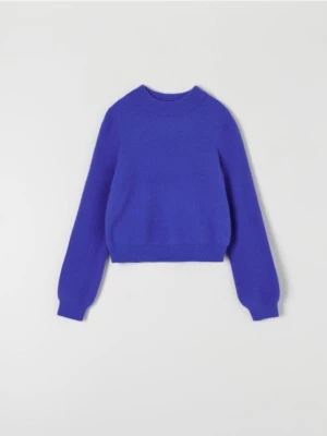 Sinsay - Sweter z miękkiej dzianiny - niebieski