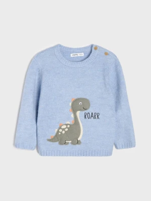 Sinsay - Sweter z motywem dinozaura - fioletowy