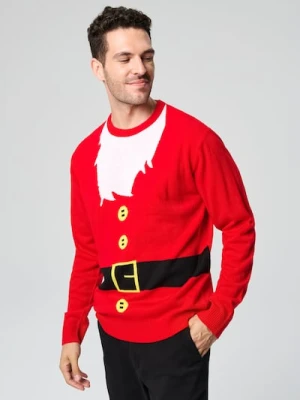 Sinsay - Sweter z motywem świątecznym - czerwony