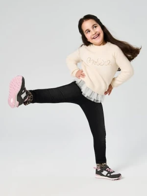 Sinsay - Sweter z ozdobnymi cekinami - kremowy