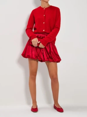 Sinsay - Sweter z ozdobnymi guzikami - czerwony