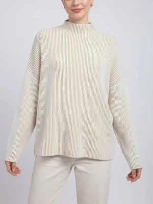 Sinsay - Sweter z półgolfem - beżowy