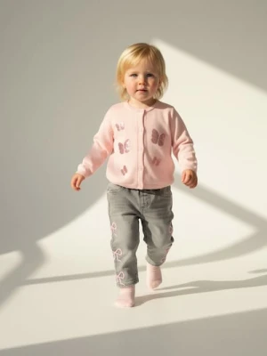 Sinsay - Sweter z połyskującymi cekinami - różowy