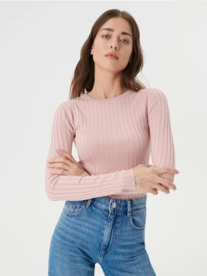 Sinsay - Sweter z wiskozą - różowy
