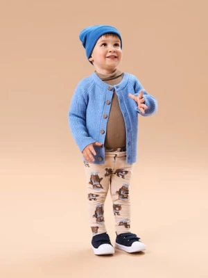 Sinsay - Sweter z wiskozy zapinany na guziki - błękitny