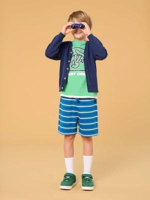 Zdjęcie produktu Sinsay - Sweter zapinany na guziki w serek - granatowy