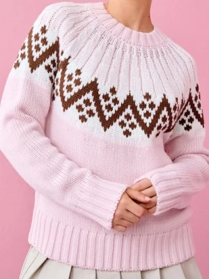 Sinsay - Sweter ze skandynawskim motywem - wielobarwny