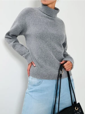 Sinsay - Sweter ze stójką - szary