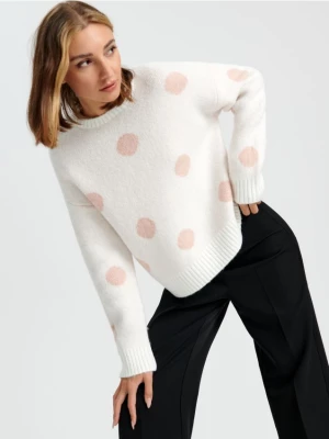 Sinsay - Sweter ze wzorem - różowy