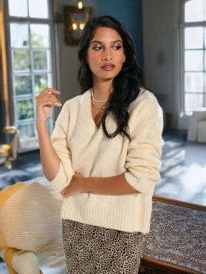 Sinsay - Sweter - żółty