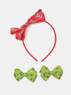 Sinsay - Świąteczna opaska ze spinkami Grinch - wielobarwny