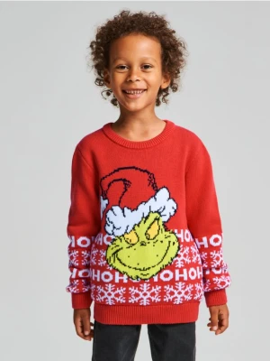 Sinsay - Świąteczny sweter Grinch - czerwony