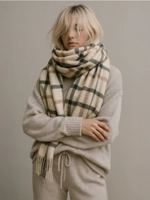 Sinsay - Szalik w kratę - wielobarwny