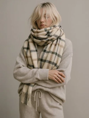 Sinsay - Szalik w kratę - wielobarwny