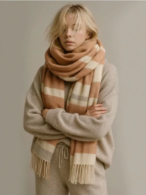 Sinsay - Szalik w stylu boho - wielobarwny