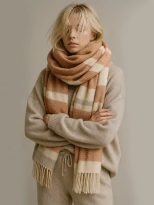 Sinsay - Szalik w stylu boho - wielobarwny