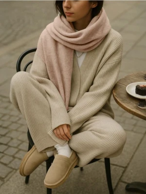 Sinsay - Szalik z domieszką wełny - beżowy